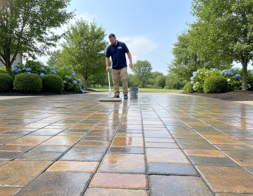 Routine Paver Maintenance and Sealing in Lewis Center